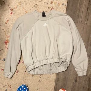 Adidas cropped sweat shirt